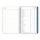 Blue Sky® Savoy Cool Weekly/Monthly Planner, Abstract Artwork, 8 x 5, Blue/Silver Cover, 12-Month (Jan to Dec): 2025 (BLS14876325)