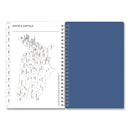 Blue Sky® Savoy Cool Weekly/Monthly Planner, Abstract Artwork, 8 x 5, Blue/Silver Cover, 12-Month (Jan to Dec): 2025 (BLS14876325)