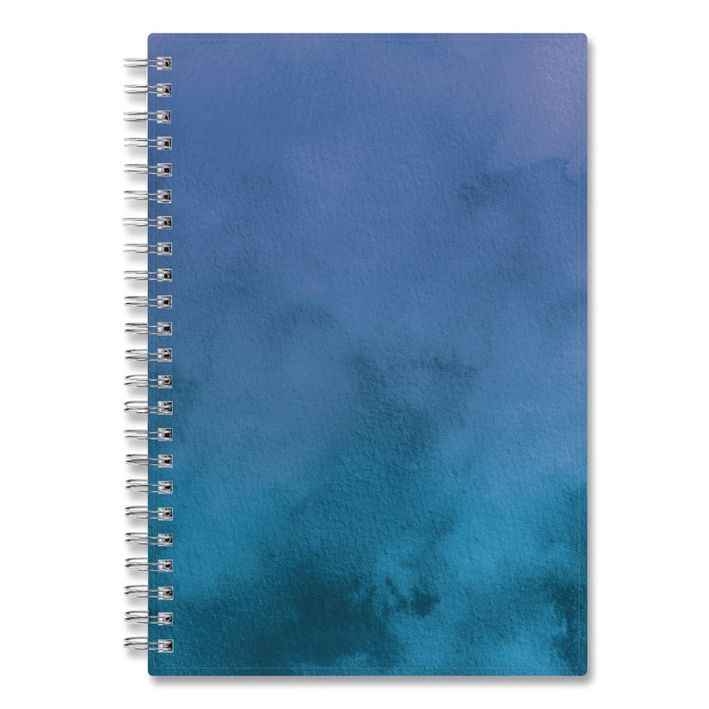Blue Sky® Savoy Cool Weekly/Monthly Planner, Abstract Artwork, 8 x 5, Blue/Silver Cover, 12-Month (Jan to Dec): 2025 (BLS14876325)