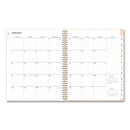 Blue Sky® Natalya Weekly/Monthly Planner, Abstract Artwork, 11 x 8.5, Peach-Pink/White Cover, 12-Month (Jan to Dec): 2025 (BLS14876425)