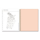Blue Sky® Natalya Weekly/Monthly Planner, Abstract Artwork, 11 x 8.5, Peach-Pink/White Cover, 12-Month (Jan to Dec): 2025 (BLS14876425)