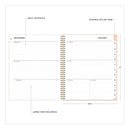 Blue Sky® Natalya Weekly/Monthly Planner, Abstract Artwork, 11 x 8.5, Peach-Pink/White Cover, 12-Month (Jan to Dec): 2025 (BLS14876425)