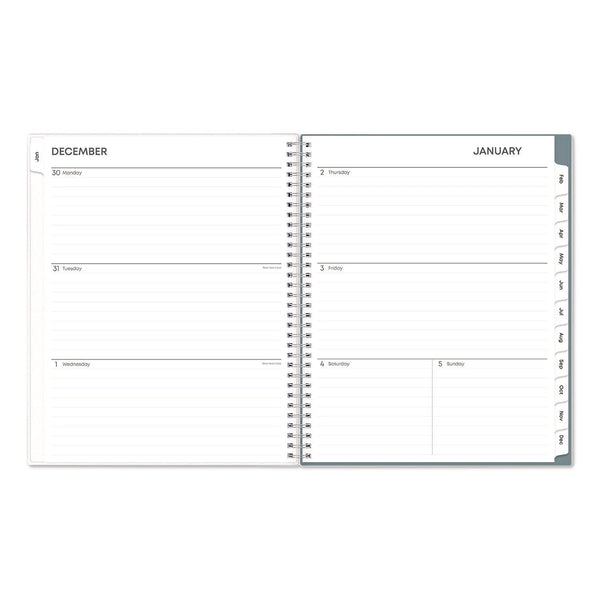 Blue Sky® Amitza Weekly/Monthly Planner, Abstract Artwork, 11 x 8.5, Blue/Gray/White Cover, 12-Month (Jan to Dec): 2025 (BLS14876525)