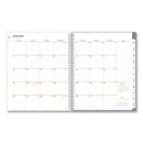 Blue Sky® Amitza Weekly/Monthly Planner, Abstract Artwork, 11 x 8.5, Blue/Gray/White Cover, 12-Month (Jan to Dec): 2025 (BLS14876525)