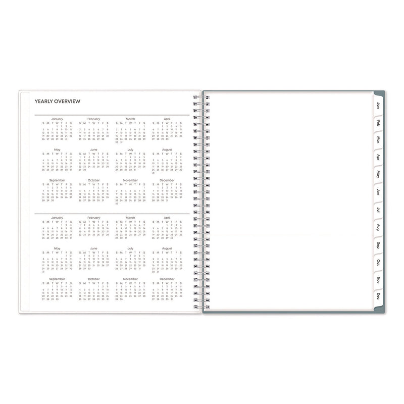 Blue Sky® Amitza Weekly/Monthly Planner, Abstract Artwork, 11 x 8.5, Blue/Gray/White Cover, 12-Month (Jan to Dec): 2025 (BLS14876525)