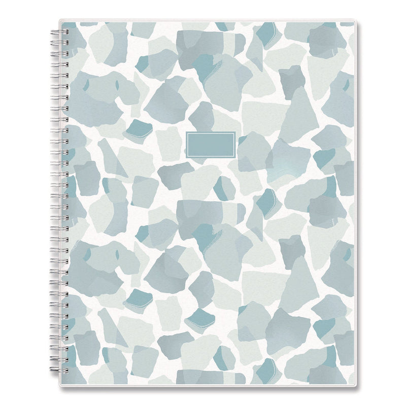 Blue Sky® Amitza Weekly/Monthly Planner, Abstract Artwork, 11 x 8.5, Blue/Gray/White Cover, 12-Month (Jan to Dec): 2025 (BLS14876525)