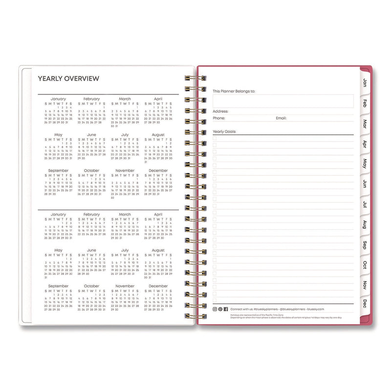 Blue Sky® Amalia Weekly/Monthly Planner, Mandala Artwork, 8 x 5, Multicolor Cover, 12-Month (Jan to Dec): 2025 (BLS14876825)