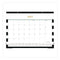 Blue Sky® Day Designer Rugby Stripe Academic Year Desk Pad Calendar, 22 x 17, White/Black Sheets, 12-Month (July to June): 2024 to 2025 (BLS138443A25)