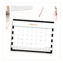 Blue Sky® Day Designer Rugby Stripe Desk Pad Calendar, 22 x 17, White/Black Sheets, 12-Month (Jan to Dec): 2025 (BLS14389525)
