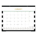Blue Sky® Day Designer Rugby Stripe Desk Pad Calendar, 22 x 17, White/Black Sheets, 12-Month (Jan to Dec): 2025 (BLS14389525)