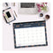 Blue Sky® Ashlyn Desk Pad Calendar, Floral Artwork, 22 x 17, White/Blue/Pink Sheets, Black Headband, 12-Month (Jan to Dec): 2025 (BLS14861825)