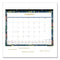 Blue Sky® Meadow Blue Desk Pad Calendar, Floral Artwork, 22 x 17, White/Multicolor Sheet, Black Headband, 12-Month (Jan to Dec): 2025 (BLS14868925)