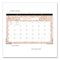 Blue Sky® Natalya Desk Pad Calendar, Abstract Artwork, 17 x 11, White/Peach Sheets, Black Headband, 12-Month (Jan to Dec): 2025 (BLS14877125)