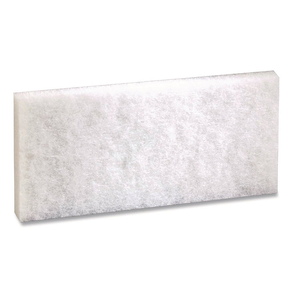 3M™ Doodlebug Scrub Pad, 4.6 x 10, White, 5/Box (MMM8440PK)