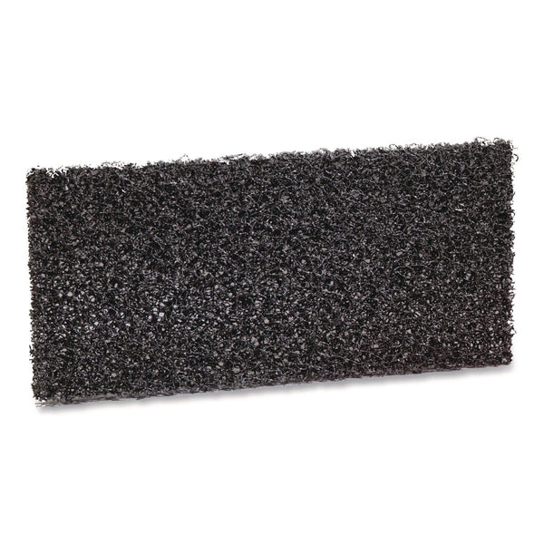 3M™ Doodlebug Hi-Pro Utility Pad, 4.63 x 10, Black, 10/Box (MMM8550PK)