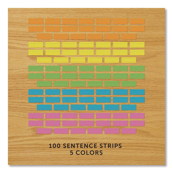 Astrobrights® Word Strips, Small, Assorted Colors, 100/Pack (WAU9104001)