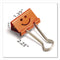 Officemate Smiling Face Binder Clips, Medium, Assorted Colors, 36/Pack (OIC31095)