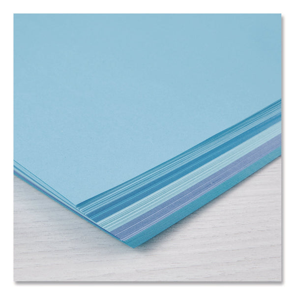Astrobrights® Color Paper - "Galactic Blues" Assortment, 24 lb Bond Weight, 8.5 x 11, Assorted Blue Colors, 100/Pack (WAU91529)