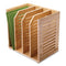 Officemate Bamboo Magazine File, 14.09 x 14.41 x 14.41, Brown (OIC71006)