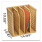 Officemate Bamboo Magazine File, 14.09 x 14.41 x 14.41, Brown (OIC71006)