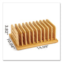 Officemate Bamboo Large File Sorter, 9 Sections, A6/A7/A8/A9/Legal/Letter/Tabloid Size Files, 14.09 x 10.04 x 3.82, Brown (OIC71002)