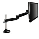 3M™ Dual Monitor Swivel Arm, 360 Degree Rotation, +15 Degree/-90 Degree Tilt, 180 Degree Pan, Black/Gray, Supports 30 lb (MMMMA140MB)