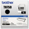 Brother TN750 High-Yield Toner, 8000 Page-Yield, Black (BRTTN750)