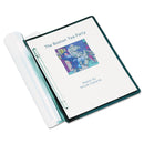 ACCO ACCOHIDE Frosted Front Report Covers, Letter Size, 500 Sheets, Black Back (ACC36251)