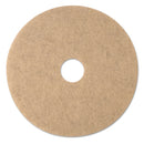 3M™ Ultra High-Speed Natural Blend Floor Burnishing Pads 3500, 20" Diameter, Tan, 5/Carton (MCO19008)