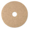 3M™ Ultra High-Speed Natural Blend Floor Burnishing Pads 3500, 20" Diameter, Tan, 5/Carton (MCO19008)