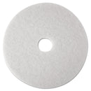 3M™ Low-Speed Super Polishing Floor Pads 4100, 27" Diameter, White, 5/Carton (MCO20313)