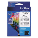Brother LC205C Innobella Super High-Yield Ink, 1200 Page-Yield, Cyan (BRTLC205C)