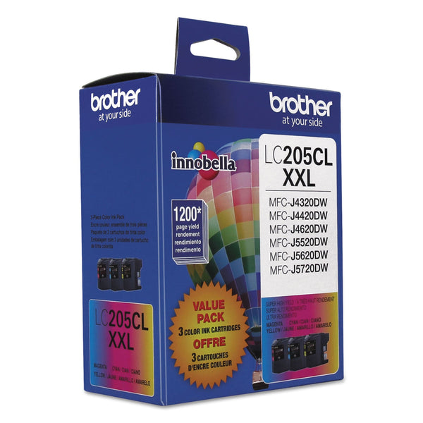Brother LC2053PKS Innobella Super High-Yield Ink, 1200 Page-Yield, Cyan/Magenta/Yellow (BRTLC2053PKS)