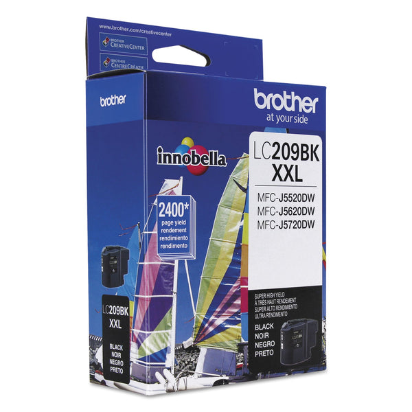 Brother LC209BK Innobella Super High-Yield Ink, 2400 Page-Yield, Black (BRTLC209BK)