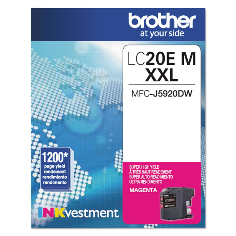 Brother LC20EM INKvestment Super High-Yield Ink, 1200 Page-Yield, Magenta (BRTLC20EM)