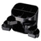 Officemate Double Supply Organizer, 11-Compartment, 6 1/2w x 4 3/4d x 5 3/4h, Black (OIC22822)