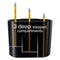 Officemate Double Supply Organizer, 11-Compartment, 6 1/2w x 4 3/4d x 5 3/4h, Black (OIC22822)