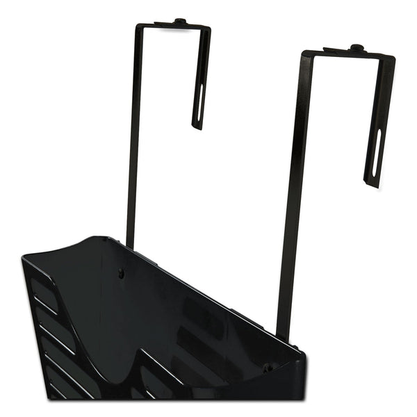 Officemate Filing System w/Hanger Set, 3 Pockets, Letter, 28 x 13 1/2 x 4 3/4, Charcoal (OIC29314)