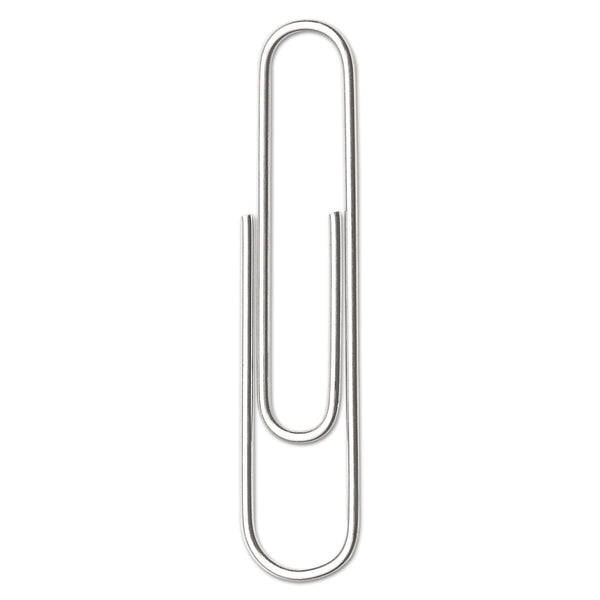 Acco Paper Clips, #1, Smooth, Silver, 100 Clips/Box, 10 Boxes/Pack (ACC72380)