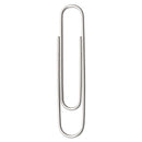 ACCO Paper Clips, Jumbo, Smooth, Silver, 100 Clips/Box, 10 Boxes/Pack (ACC72580)