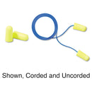 3M™ E-A-Rsoft Yellow Neon Soft Foam Earplugs, Corded, Regular Size, 200 Pairs (MMM3111250)