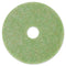 3M™ Low-Speed TopLine Autoscrubber Floor Pads 5000, 13" Diameter, Green/Amber, 5/Carton (MCO18045)