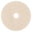 3M™ Ultra High-Speed TopLine Floor Burnishing Pads 3200, 20" Diameter, White/Amber, 5/Carton (MMM18066)