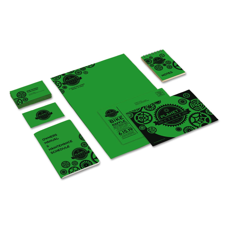 Astrobrights® Color Cardstock, 65 lb, 8.5 x 11, Gamma Green, 250/Pack (WAU22741)