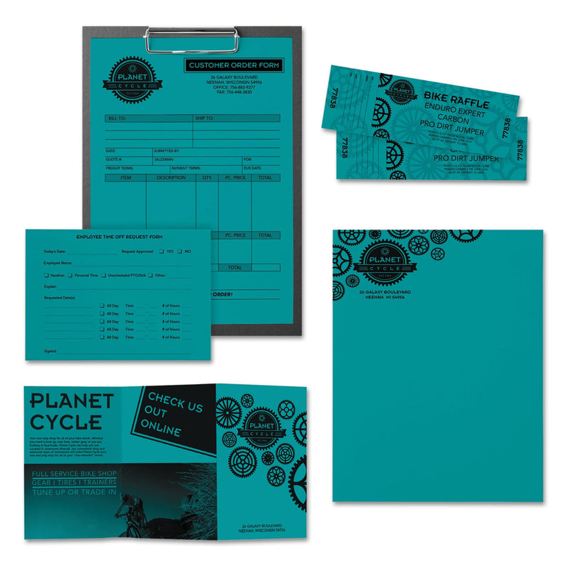 Astrobrights® Color Paper, 24 lb, 8.5 x 11, Terrestrial Teal, 500/Ream (WAU21849)