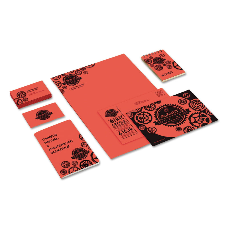 Astrobrights® Color Cardstock, 65 lb, 8.5 x 11, Rocket Red, 250/Pack (WAU22841)