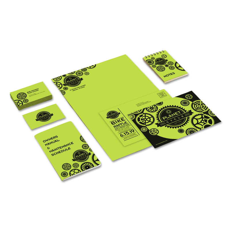 Astrobrights® Color Cardstock, 65 lb, 8.5 x 11, Vulcan Green, 250/Pack (WAU21869)