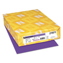 Astrobrights® Color Cardstock, 65 lb, 8.5 x 11, Gravity Grape, 250/Pack (WAU21971)