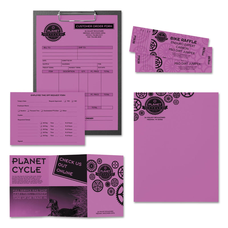 Astrobrights® Color Paper, 24 lb, 8.5 x 11, Outrageous Orchid, 500/Ream (WAU21946)