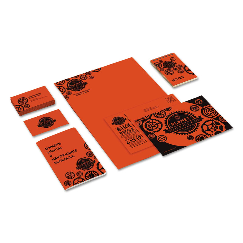 Astrobrights® Color Cardstock, 65 lb, 8.5 x 11, Orbit Orange, 250/Pack (WAU22761)